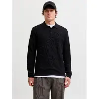 Jack & Jones Polokragenpullover "JJEAUSTIN KNIT LS POLO SN" Baumwollmischung, regular fit