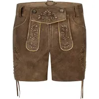 Spieth & Wensky Lederhose "Lederhose Kyla", Damen, Gr. 36, N-Gr, braun (patina, st braun), Obermaterial: 100% Lammleder LEL., uni, regular fit, Hosen Lederhose