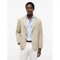 Tommy Hilfiger Sakko "Premium Line Tech-Cotton Performance Anzug", Herren, Gr. 48, sandalwood, Web, Obermaterial: 100% Baumwolle, regular fit, Sakkos Sakko, Premium Casual Everyday Sakko Anzug