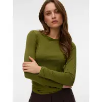Vero Moda Langarmshirt "VMADA LS TOP JRS NOOS" Materialmix, regular fit
