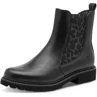Tamaris Damen Boots Synthetik, schwarz, 41 EU