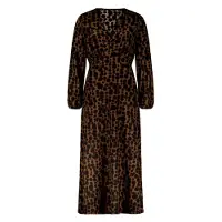 Zero Jerseykleid "Jerseykleid mit Print.", Damen, Gr. 38, EURO, braun (braun, schwarz), Obermaterial: 97% Polyester PES. 3% Elasthan EL., Kleider Jerseykleid