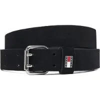 Tommy Hilfiger Gürtel Tjw Square 3.0 Suede AW0AW19300 Schwarz 90