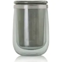 AdHoc Teeglas mit Filter Fusion Grau 400 ml (2-teilig)