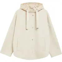 Comma Damen Wollponcho mit Knopfkinnschutz