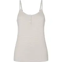 Hunkemoller Pyjama Top Gestreift mit Knopfleiste Grau