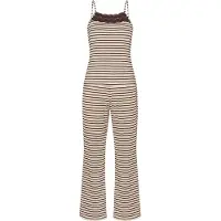 Hunkemoller Pyjama-Set mit Spitze Braun