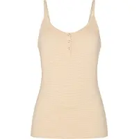 Hunkemoller Pyjama Top Gestreift mit Knopfleiste Gelb
