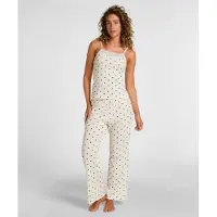 Hunkemoller Pyjama Set Dots Weiß