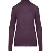 Hunkemoller Super Soft Shirt aus Kaschmir-Mix mit Rollkragen Lila