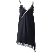Hunkemoller Slipdress Asymmetric Schwarz