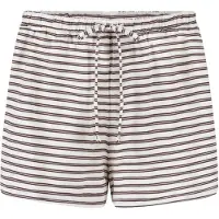 Hunkemoller Pyjama Shorts Gestreift Jersey Weiß
