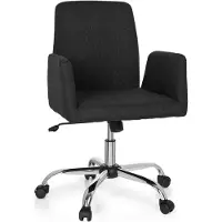 Hjh OFFICE FLOW - Home Office Bürostuhl Schwarz