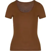 Hunkemoller Basic Top Kurzarm Braun