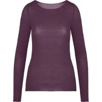 Hunkemoller Super Soft Shirt aus Kaschmir-Mix mit U-Boot-Ausschnitt Lila