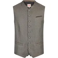 Spieth & Wensky Trachtenweste "Kosta", Herren, Gr. 52, braun, Obermaterial: 50% Polyester PES. 50% Baumwolle CO., regular fit, Westen Trachtenweste, mit klassischer Knopfleiste