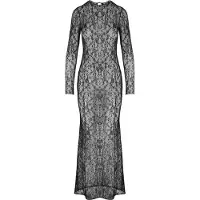 Hunkemoller Slipdress Allover Lace Schwarz