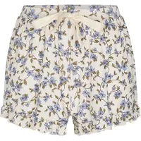 Hunkemoller Jersey-Shorts mit Rüschen Weiß