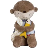 Fehn Kuscheltier Otter Theo XL aus weichem Plüsch für Babys, sicherheits