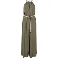 Apricot Jumpsuit "Jumpsuit", Damen, Gr. S (36), N-Gr, grün (khaki), gewebt, Obermaterial: 80% Viskose LENZING ECOVERO CV LenzEcov. 20% Leinen LI., uni, Lang, Overalls Jumpsuit, mit weitem Bein