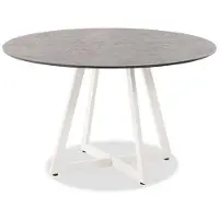 Niehoff Milan Gartentisch rund 121 cm Durchmesser wetterfest pflegeleicht