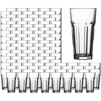 Pasabahce Longdrinkglas "Longdrinkgläser Casablanca 475 ml 120er Set transparent", bunt (transparent), B:8,6cm H:16,2cm Ø:8,6cm, Glas, Trinkgefäße, Longdrinkglas, Spülmaschinengeeignet, Stapelbar