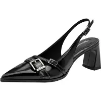 Tamaris Damen Pumps Riemen Dekor Slingback Vegan 1-29613-47, Größe:37 EU, Farbe:Schwarz