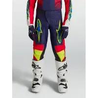 Alpinestars Jugend Fluid Drag Hose 2027 Blue Navy Fire Red White, Größe: 22