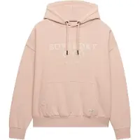 Superdry für Damen. W2012575A Luxe Relaxed Kapuzenpullover in Rosa (XL), Lässig, Baumwolle