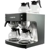 Saro Kaffeemaschine S48T – 2 Brühsysteme, 4 Glaskannen, schnelle Brühzeit, einfache Bedienung