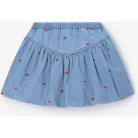 Sissy-Boy Jeansrock Mit Herzstickerei - Blau | Größe: 110-116