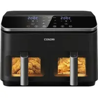 Cosori Dual Basket 8,5-Liter Black Air Fryer Keramikbeschichtung Heißluftfritteuse