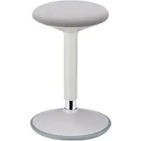 Cavo Sitzhocker Office ERGO Weiß Grau Durchmesser 320 mm 360 Grad Rotation Höhenverstellbar 560 Bis 810 mm Belastbar Bis 136 kg