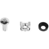 Lanberg AK-1303-S, Montageset, Schwarz, Edelstahl, 20 Stück(e)