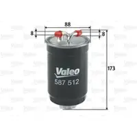 Valeo Kraftstofffilter 587512 für Ford VW Seat Rover Land MG Escort IV ZR