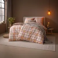 Estella Kuschelflanell Bettwäsche Celestia leinen 155x220 cm + 80x80 cm