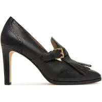 Ralph Lauren Halbschuhe Colleen Perforated Calfskin Kiltie Pump 802P02364002 Schwarz 37