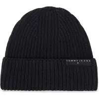 Tommy Hilfiger Mütze Tjm Linear Logo Beanie AM0AM14865 Schwarz
