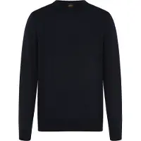 BOSS Strickpullover "Avac" mit Schurwolle, Regular Fit, gesticktes Logo