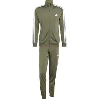 Adidas Trainingsanzug SPORTSWEAR "M DAYRDY TS", Herren, Gr. L, grün (olive four, weiß), Obermaterial: 100% Polyester, Sportanzüge Trainingsanzug