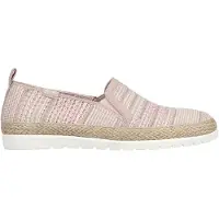 SKECHERS - "Twin Gore" Espadrillen für Damen, gewebter Stoff, Zum Anschlüpfen (Pink)