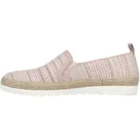 SKECHERS - "Twin Gore" Espadrillen für Damen, gewebter Stoff, Zum Anschlüpfen (Pink)