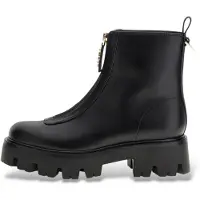GUESS für Damen. FLFRR2ELE10 Stiefeletten Ryan schwarz (39), 1 bis 3 cm, Reißverschluss, Lässig, Polyester