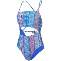Speedo - Badeanzug für Damen, Schwimmen (Blau/Pink)