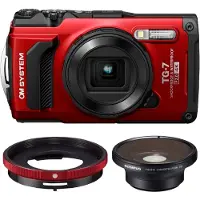 OM SYSTEM Tough TG-7 Fisheye Kit - Rot