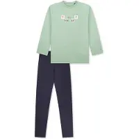Schiesser Schlafanzug Comfort Cotton in Hellgrün | Gr.: 152