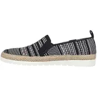 SKECHERS - "Twin Gore" Espadrillen für Damen, gewebter Stoff, Zum Anschlüpfen (Schwarz)
