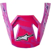 Alpinestars SM3 Jugend-Visier Falcon Purple White Black Pink Fl Gl, Größe: One Size