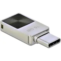 DeLOCK 54082, 16 GB, USB Typ-C, 3.2 Gen 1 (3.1 Gen 1), 120 MB/s, Ohne Deckel, Silber