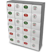 Itenga SET Adventskalender zum Füllen Quader XL + Sticker Z28